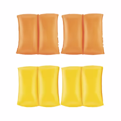Bestway BRASSARDS COLORES 20cm x 20cm, Orange, Jaune, Poisson nageur, Monochromatique, Vinyl, 3 an(s), 6 an(s)
