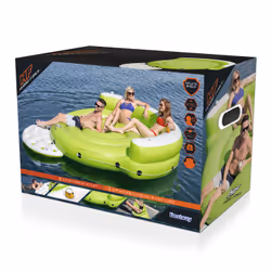 Bestway 43120 flotteur de plage et de piscine Vert, Blanc Monochromatique PVC Ile flottante - Vue supplémentaire 8