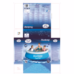 Bestway 57392 piscine hors sol Piscine gonflable Rond 940 L Bleu - Vue supplémentaire 9