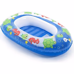 Bestway Bateau enfant 102 x 69 cm de 3 a 6, Piscine, Bateau gonflable, Vert, Rose, Vinyl, 1 personne(s), Blister