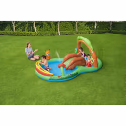 Bestway Aire de jeux pataugeoire Friendly Woods 2,95 x 1,99 x 1,30 m