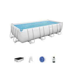 Bestway Power Steel 16' x 8' x 48"/4.88m x 2.44m x 1.22m Rectangular Pool Set