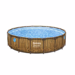 Bestway 56977, 23062 L, Piscine hors sol, Echelle, Marron, 100,7 kg