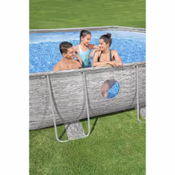 Bestway Power Steel Swim Vista Series 16' x 10' x 42"/4.88m x 3.05m x 1.07m Oval Pool Set - Vue supplémentaire 11