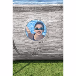 Bestway Power Steel Swim Vista Series 16' x 10' x 42"/4.88m x 3.05m x 1.07m Oval Pool Set - Vue supplémentaire 12
