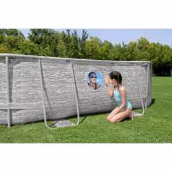 Bestway Power Steel Swim Vista Series 16' x 10' x 42"/4.88m x 3.05m x 1.07m Oval Pool Set - Vue supplémentaire 13