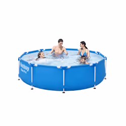 Bestway Steel Pro 56677 piscine hors sol Rond 4678 L Bleu