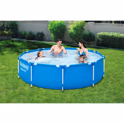 Bestway Steel Pro 56677 piscine hors sol Rond 4678 L Bleu