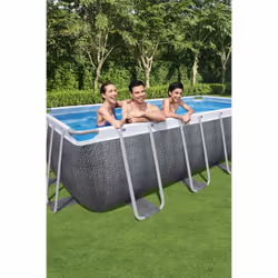 Bestway 56996 piscine hors sol Rectangle 11532 L Gris - Vue supplémentaire 8