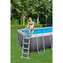 Bestway 56996 piscine hors sol Rectangle 11532 L Gris - Vue supplémentaire 9