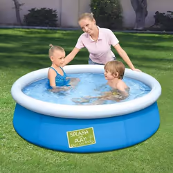 Bestway Fast Set Piscine autoportante Pool MA PREMIERE 152cm x 38cm, 477 L, Piscine gonflable, Bleu, Vert, Orange, 1,93 kg
