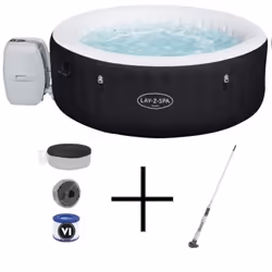 BESTWAY Spa gonflable rond Lay-Z-Spa Miami - 2 a 4 personnes - 180 x 66 cm