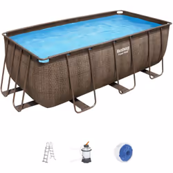 Description générale La piscine hors sol rectangulaire Power Steel™ mesure 412 cm de long, 201 cm de large et 122 cm de haut, ...