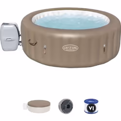 Bestway Lay-Z-Spa Spa gonflable Palm Springs AirJet pour 4 à 6 personnes, 916 L, 6 personne(s), Rond, Massage bouillonnant /  ...
