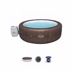 Spa gonflable Lay-Z-Spa St Moritz, 5 / 7 places, diametre 216 x 71 cm, 180 jets dair