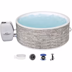 Description générale Profitez d'un moment de détente avec le spa gonflable Lay-Z-Spa Vancouver Airjet Plus de Bestway, idéal ...