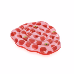 Bestway 65" x 59.5"/1.65m x 1.51m Scentsational Raspberry Pool Float, Rose, Rouge, Matelas flottant, Image, PVC, Garçon/Fille ...