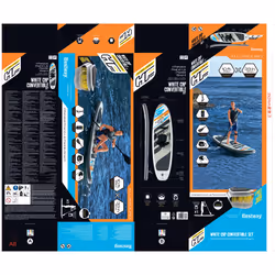 Bestway Hydro-Force 10' x 33" x 4.75"/3.05m x 84cm x 12cm White Cap Convertible Set - Vue supplémentaire 40