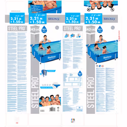 Bestway Steel Pro Piscine tubulaire Frame Pool 2.21m x 1.50m x 43cm - Vue supplémentaire 9