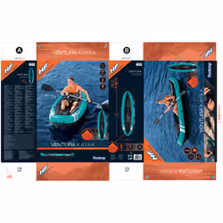 Bestway Hydro-Force 9'2" x 34"/2.80m x 86cm Ventura Kayak - Vue supplémentaire 43