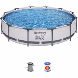 Description générale La piscine hors sol Bestway® Steel Pro Max™ est la solution idéale pour profiter de l'été en famille ou  ...
