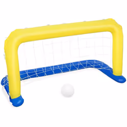 Bestway CAGE DE WATER-POLO gonflable, Aire de jeux gonflable, 3 an(s), Nylon, Vinyl, Bleu, Blanc, Jaune