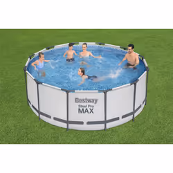 Bestway Steel Pro Max 56420 Piscine hors sol Rond 10250 L Gris