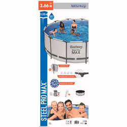Bestway Steel Pro Max 56420 Piscine hors sol Rond 10250 L Gris - Vue supplémentaire 6