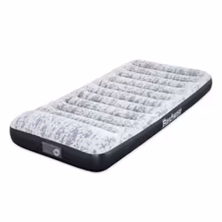 Bestway 74" x 39" x 12"/1.88m x 99cm x 30cm Tritech Airbed Twin Fashion Flock Built-in AC Pump, Matelas une personne, Pompe à ...