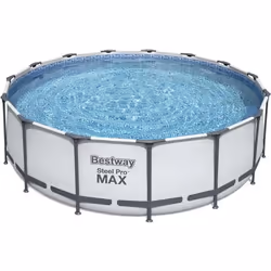 Piscine tubulaire ronde BESTWAY - 457 x 122 cm - 16 015 L - Steel Pro Max - 56438