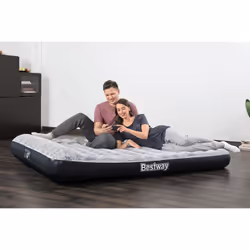 Bestway 80" x 60" x 12"/2.03m x 1.52m x 30cm Tritech Airbed Queen Fashion Flock Built-in AC Pump - Vue supplémentaire 12