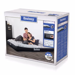 Bestway 80" x 60" x 12"/2.03m x 1.52m x 30cm Tritech Airbed Queen Fashion Flock Built-in AC Pump - Vue supplémentaire 23