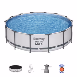 Bestway 56950, 13030 L, Piscine hors sol, Echelle, Bleu, 54 kg