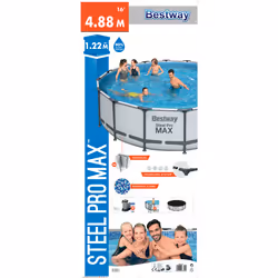Bestway Steel Pro MAX 16' x 48"/4.88m x 1.22m Pool Set - Vue supplémentaire 11