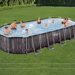 Description générale La piscine hors-sol ovale Bestway Power Steel offre une solution idéale pour les familles souhaitant pro ...