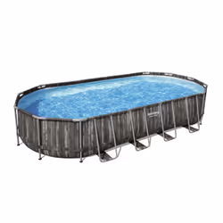 Bestway Power Steel 24' x 12' x 48"/7.32m x 3.66m x 1.22m Oval Pool Set