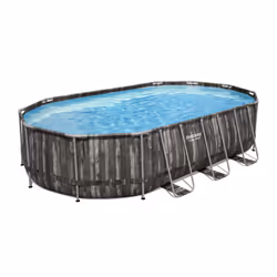 Bestway Power Steel 20' x 12' x 48"/6.10m x 3.66m x 1.22m Oval Pool Set