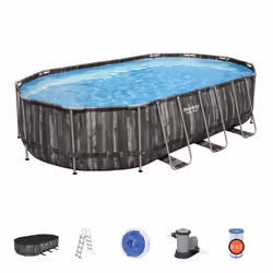 Bestway Power Steel 20' x 12' x 48"/6.10m x 3.66m x 1.22m Oval Pool Set - Vue supplémentaire 8