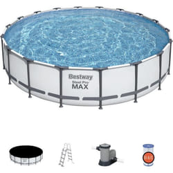 Piscine tubulaire Ø 549 x 122 cm BESTWAY hors sol ronde Steel Pro Max™