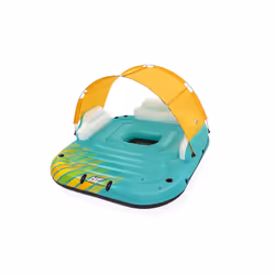 Bestway Hydro-Force 9'10" x 9'/3.00m x 2.75m Sunny Lounge Island, Multicolore, Ile flottante, Monochromatique, PVC, Garçon/Fi ...