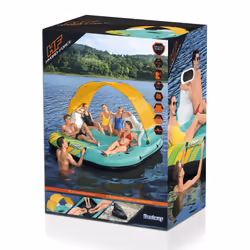 Bestway Hydro-Force 9'10" x 9'/3.00m x 2.75m Sunny Lounge Island - Vue supplémentaire 45