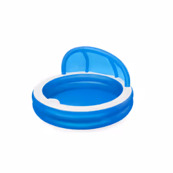 Bestway 7'11" x 7'11" x 55"/2.41m x 2.41m x 1.40m Summer Days Family Pool, 850 L, Piscine gonflable, Adultes et enfants, Bleu ...