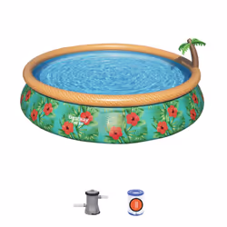 Bestway Fast Set 15' x 33"/4.57m x 84cm Paradise Palms Pool Set - Vue supplémentaire 6