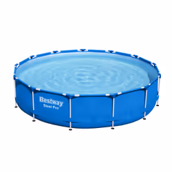 Bestway Steel Pro 13' x 33"/3.96m x 84cm Pool Set, 8680 L, Piscine hors sol, Adultes et enfants, Bleu, 25,1 kg
