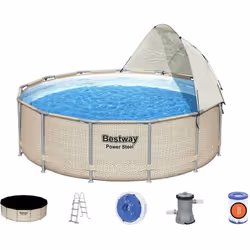 Bestway - Piscine tubulaire Power Steel ronde 3,96 x 1,07 m
