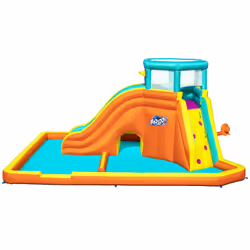 Bestway H2OGO! 18'6" x 12'3" x 8'8"/5.65m x 3.73m x 2.65m Tidal Tower Mega Water Park, Aire de jeux gonflable, PVC, Polyester ...