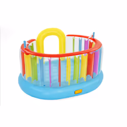 Bestway Fisher-Price Trampoline Bouncetopia avec pompe de gonflage intégrée - Vue supplémentaire 11