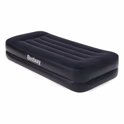 Bestway Matelas gonflabe floqué PREMIUM - 1-personne - 1.91m x 97cm x 46cm, Matelas une personne, Pompe à air intégrée