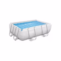 Description générale La piscine hors-sol rectangulaire Bestway Power Steel de dimensions 282 x 196 x 84 cm est idéale pour to ...