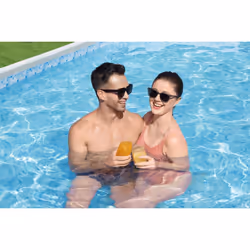 Bestway Power Steel 56448 Piscine hors sol Oval 10949 L Bleu, Gris - Vue supplémentaire 5